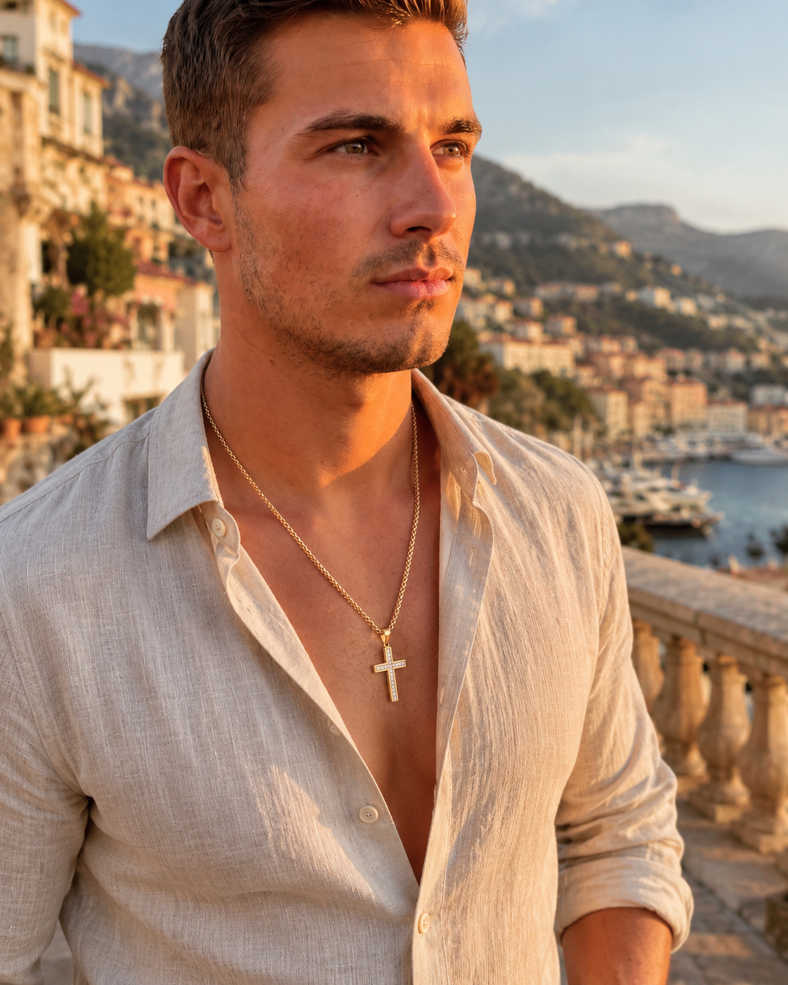 COLLIER CROIX ASTRALE | DORÉ