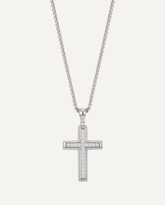 COLLIER CROIX ASTRALE | ARGENTÉ