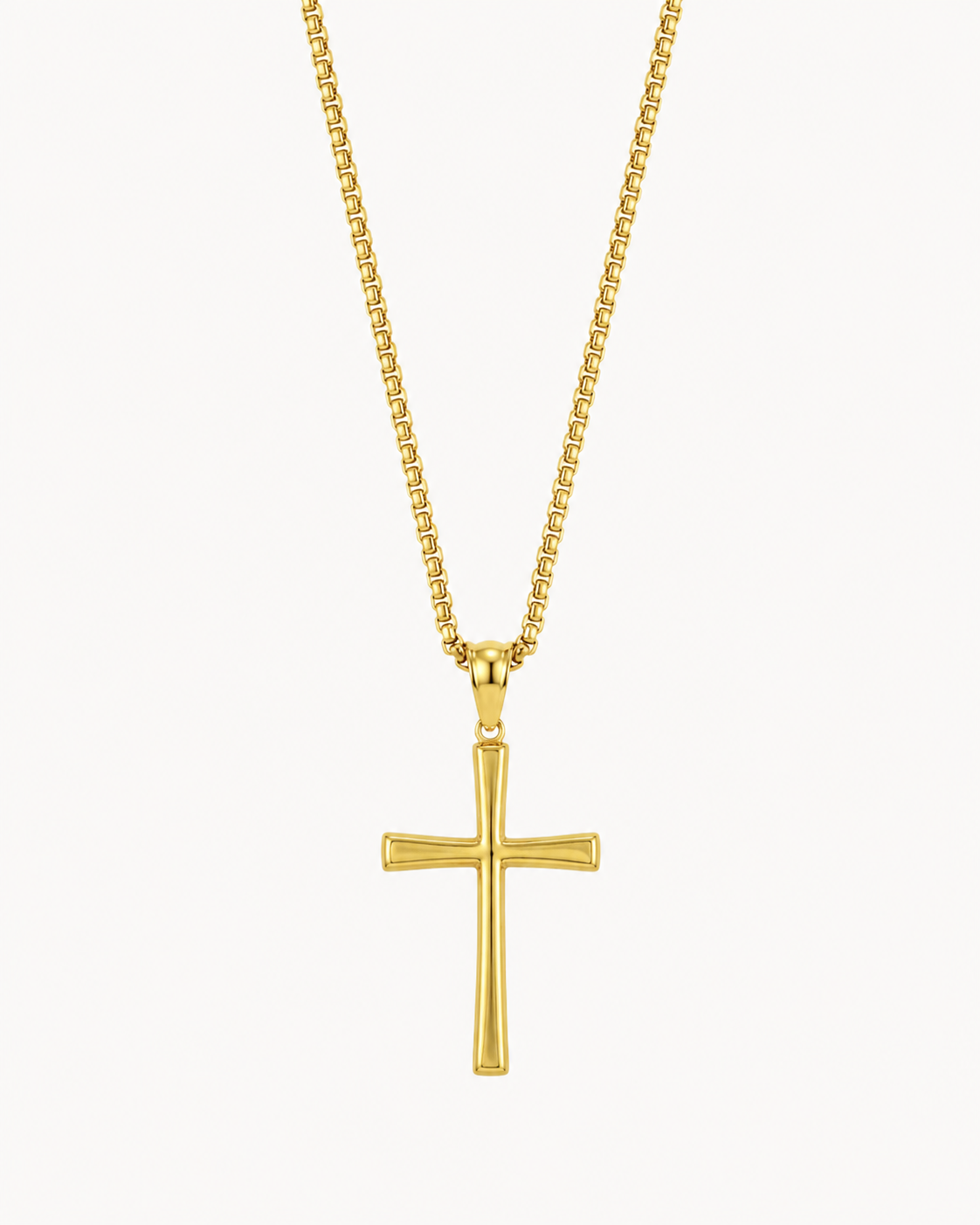 COLLIER CROIX ÉPURE | DORÉ