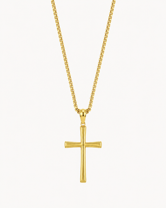 COLLIER CROIX ÉPURE | DORÉ