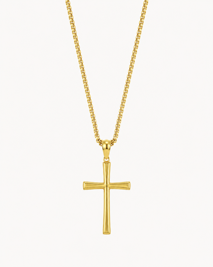 COLLIER CROIX ÉPURE | DORÉ