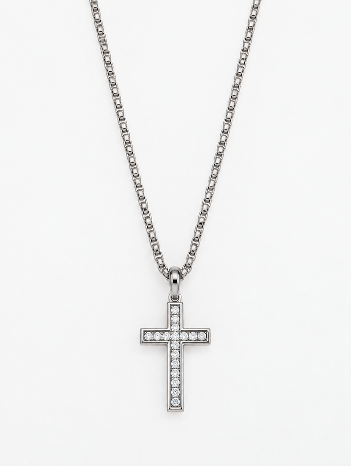 COLLIER CROIX ASTRALE | ARGENTÉ